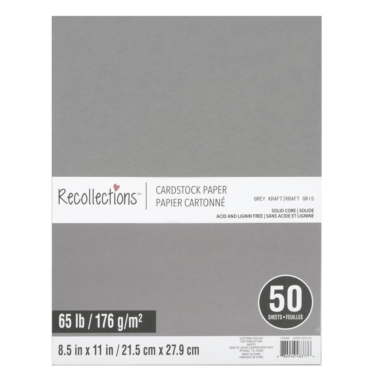12 Packs: 50 ct. (600 total) 8.5" x 11" Cardstock Paper by Recollections™
